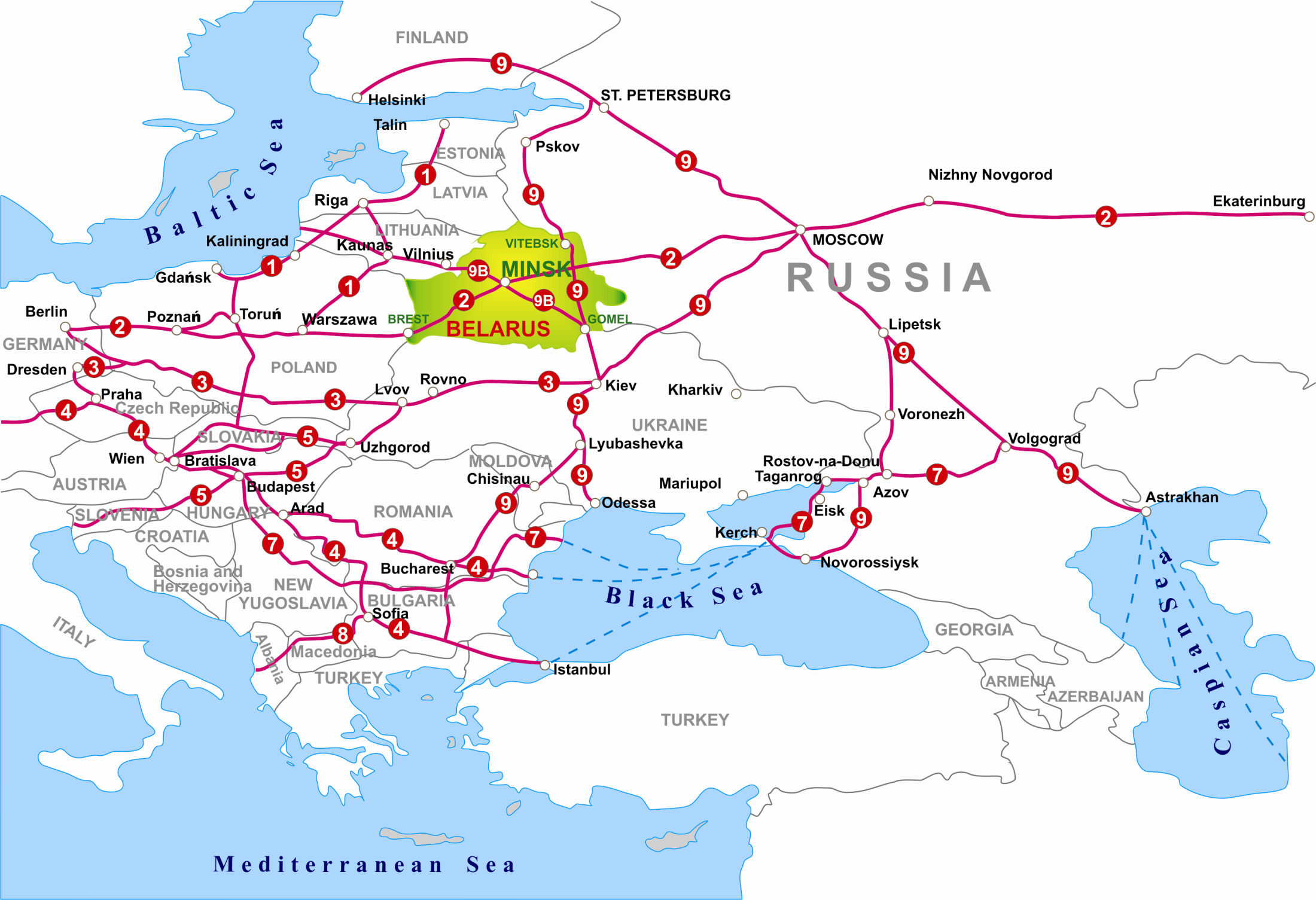 How to deliver cargo from Europe to Russia by motor transport